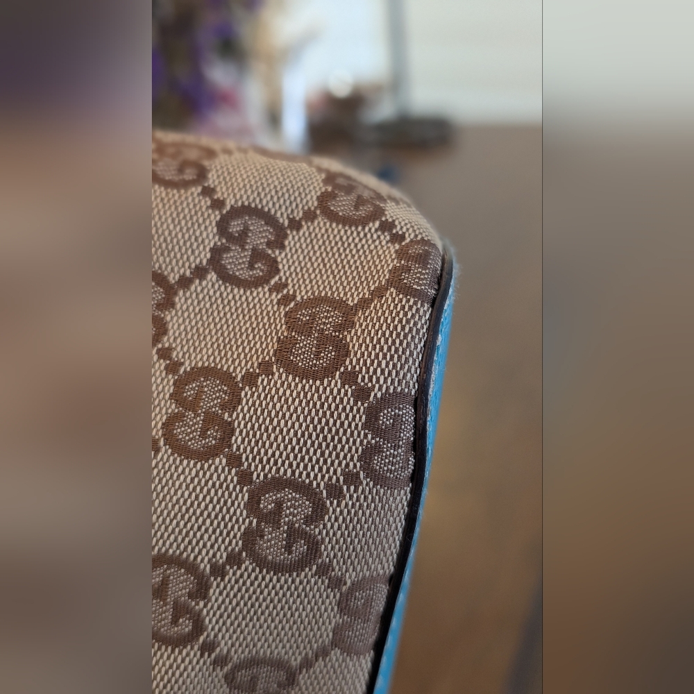 Gucci GG‎ Beige and Tiffany Blue Women's Top handle - Picture 7 of 12